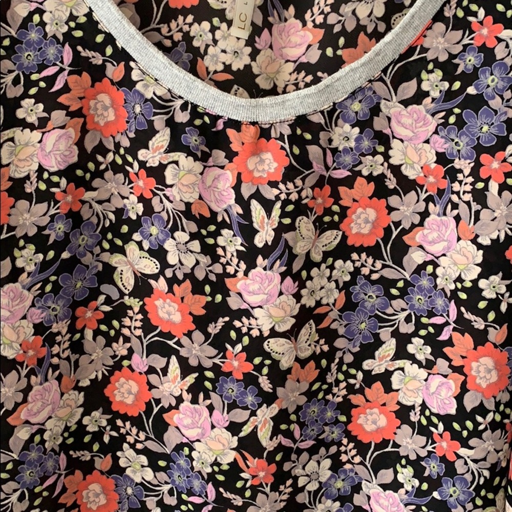 LC Lauren Conrad floral tank - Picture 2 of 5